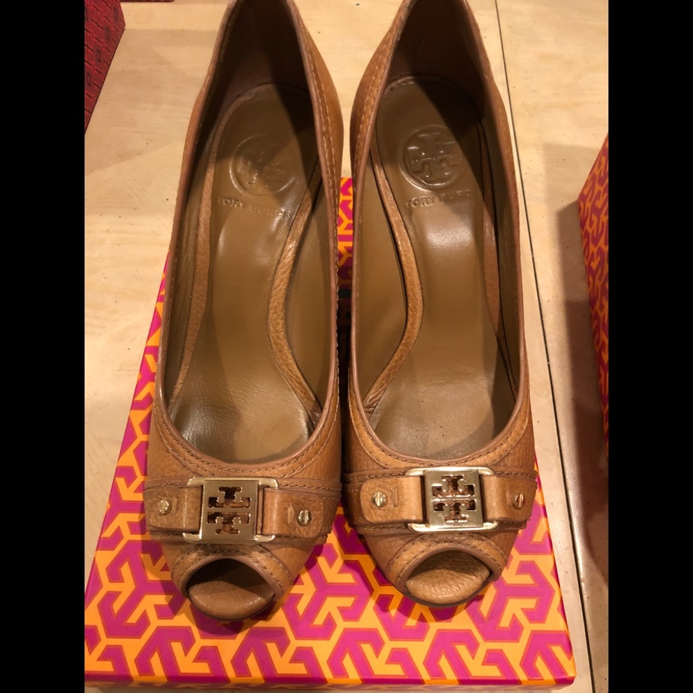 Tory Burch Ambrose Wedge 95mm Royal Tan 7